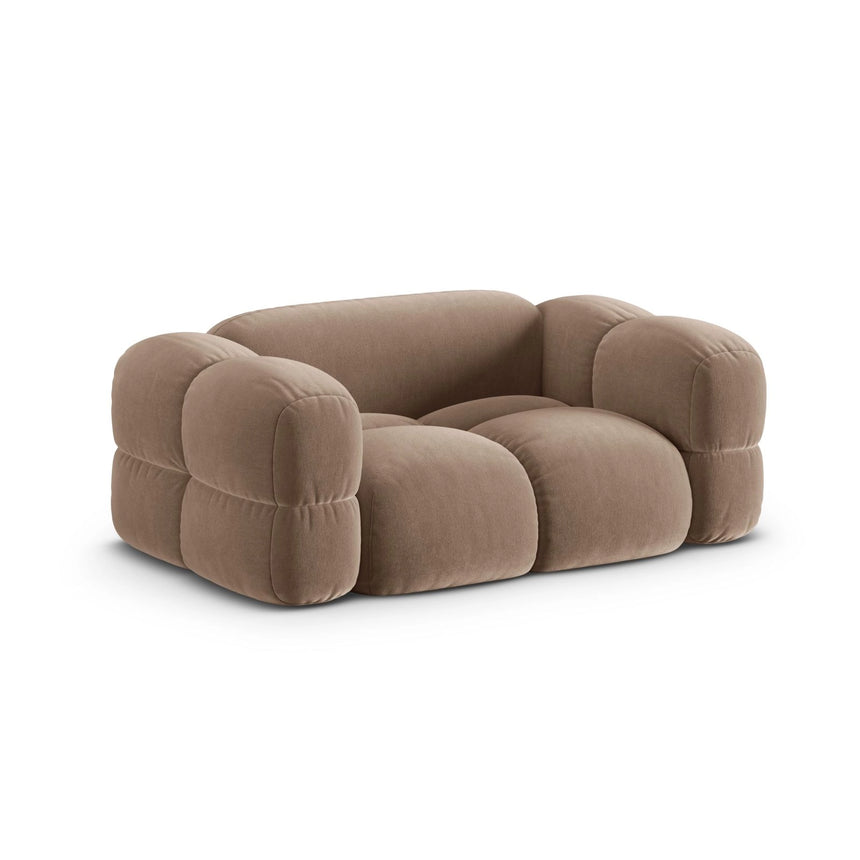 Loretto 2-Sitzer Sofa aus Samt in Dunkelbeige (Vogue 3), 180x100 cm von Cosmopolitan Design – Bild 4