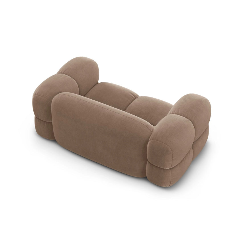 Loretto 2-Sitzer Sofa aus Samt in Dunkelbeige (Vogue 3), 180x100 cm von Cosmopolitan Design – Bild 6