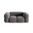 Loretto 2-Sitzer Sofa aus Samt in Grau (Vogue 15), 180x100 cm von Cosmopolitan Design – Bild 1