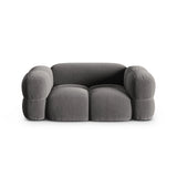 Loretto 2-Sitzer Sofa aus Samt in Grau (Vogue 15), 180x100 cm von Cosmopolitan Design – Bild 1