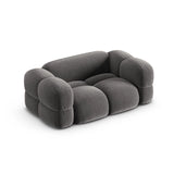 Loretto 2-Sitzer Sofa aus Samt in Grau (Vogue 15), 180x100 cm von Cosmopolitan Design – Bild 5