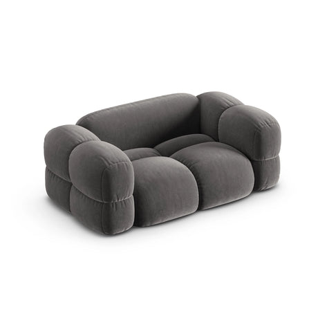 Loretto 2-Sitzer Sofa aus Samt in Grau (Vogue 15), 180x100 cm von Cosmopolitan Design – Bild 5