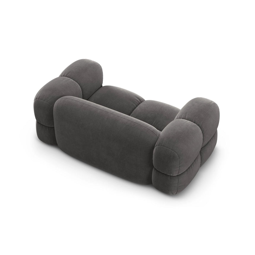 Loretto 2-Sitzer Sofa aus Samt in Grau (Vogue 15), 180x100 cm von Cosmopolitan Design – Bild 6