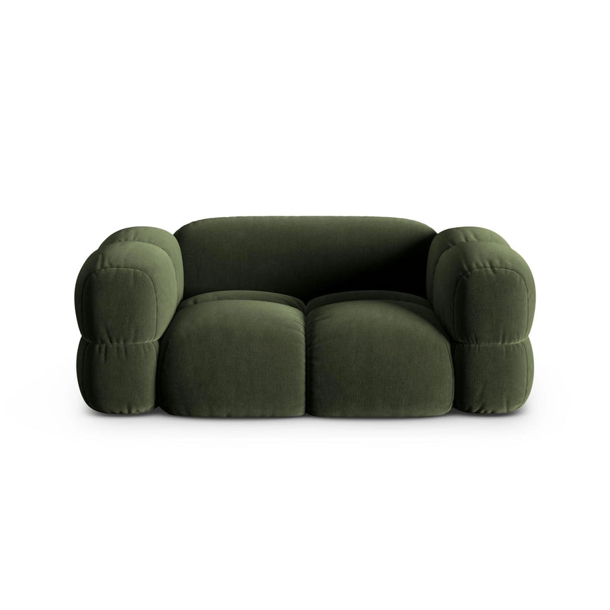 Loretto 2-Sitzer Sofa aus Samt in Grün (Vogue 11), 180x100 cm von Cosmopolitan Design – Bild 1