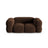 Loretto 2-Sitzer Sofa aus Samt in Schokolade (Vogue 6), 180x100 cm von Cosmopolitan Design – Bild 1