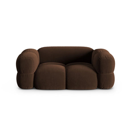 Loretto 2-Sitzer Sofa aus Samt in Schokolade (Vogue 6), 180x100 cm von Cosmopolitan Design – Bild 1