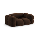Loretto 2-Sitzer Sofa aus Samt in Schokolade (Vogue 6), 180x100 cm von Cosmopolitan Design – Bild 4