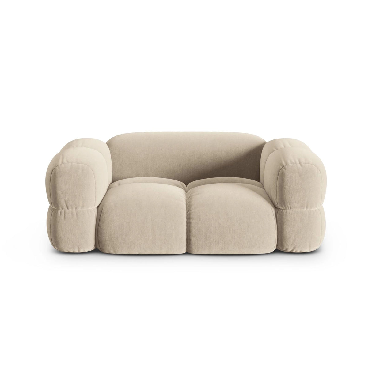 Loretto 2-Sitzer Sofa aus Samt oder Strukturstoff, 180x100 cm von Cosmopolitan Design – Bild 1