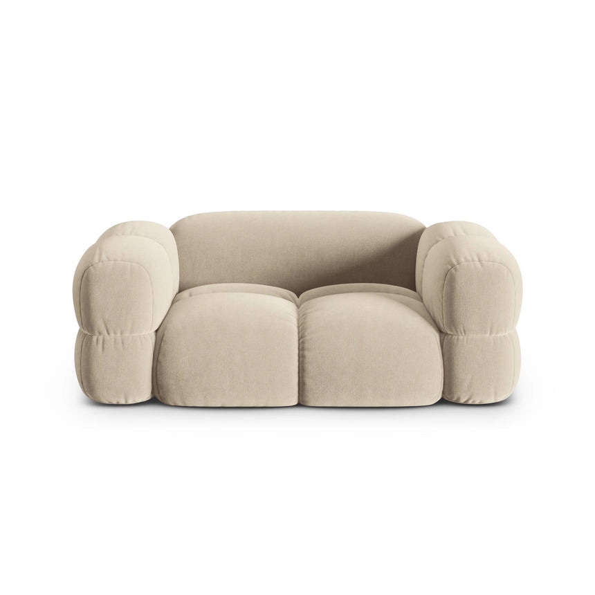 Loretto 2-Sitzer Sofa aus Samt oder Strukturstoff, 180x100 cm von Cosmopolitan Design – Bild 1