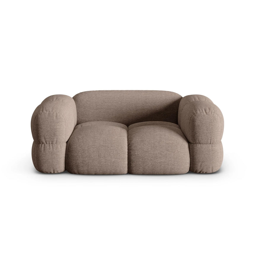 Loretto 2-Sitzer Sofa aus Strukturierter Stoff in Cappuccino (Sorella 21), 180x100 cm von Cosmopolitan Design – Bild 1