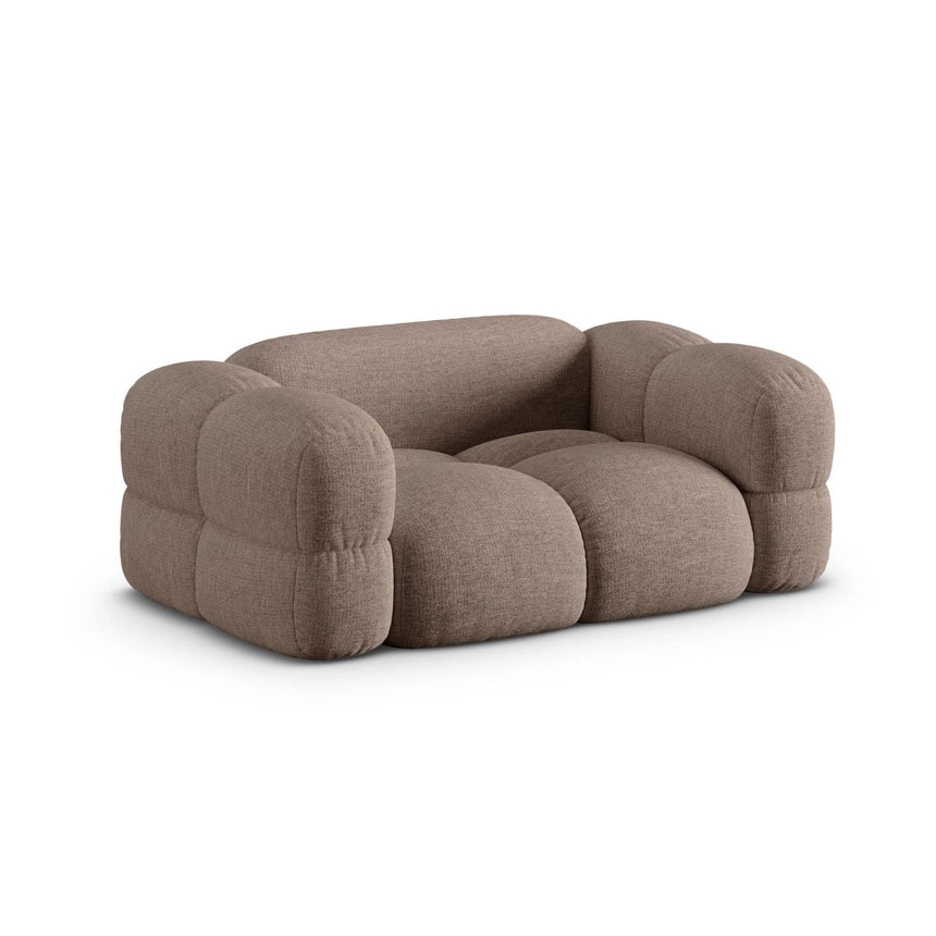 Loretto 2-Sitzer Sofa aus Strukturierter Stoff in Cappuccino (Sorella 21), 180x100 cm von Cosmopolitan Design – Bild 4