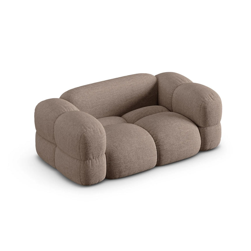 Loretto 2-Sitzer Sofa aus Strukturierter Stoff in Cappuccino (Sorella 21), 180x100 cm von Cosmopolitan Design – Bild 5