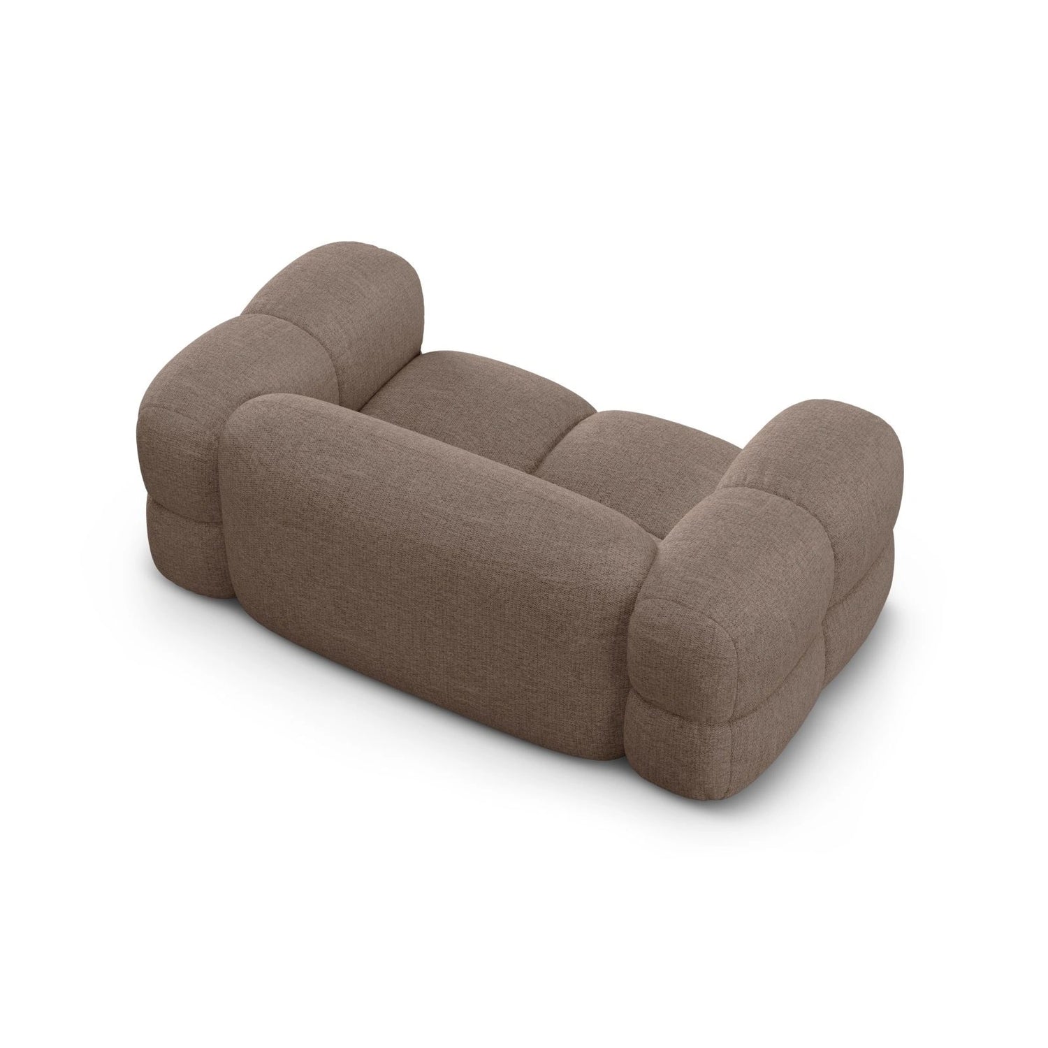 Loretto 2-Sitzer Sofa aus Strukturierter Stoff in Cappuccino (Sorella 21), 180x100 cm von Cosmopolitan Design – Bild 6