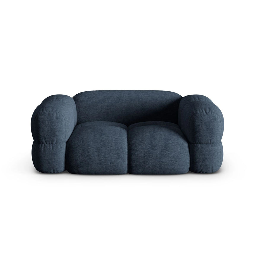 Loretto 2-Sitzer Sofa aus Strukturierter Stoff in Dunkelblau (Sorella 77), 180x100 cm von Cosmopolitan Design – Bild 1