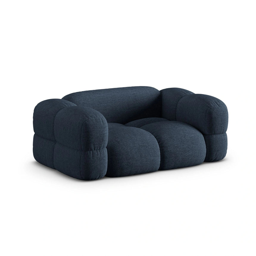 Loretto 2-Sitzer Sofa aus Strukturierter Stoff in Dunkelblau (Sorella 77), 180x100 cm von Cosmopolitan Design – Bild 4