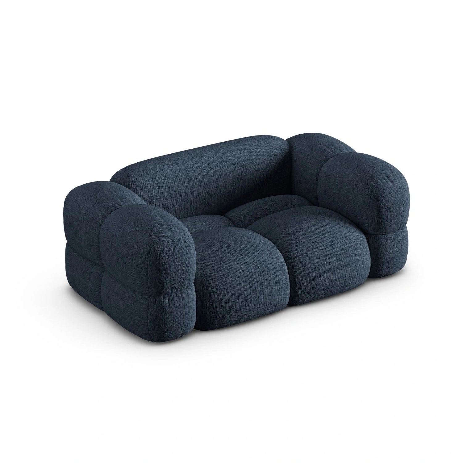 Loretto 2-Sitzer Sofa aus Strukturierter Stoff in Dunkelblau (Sorella 77), 180x100 cm von Cosmopolitan Design – Bild 5