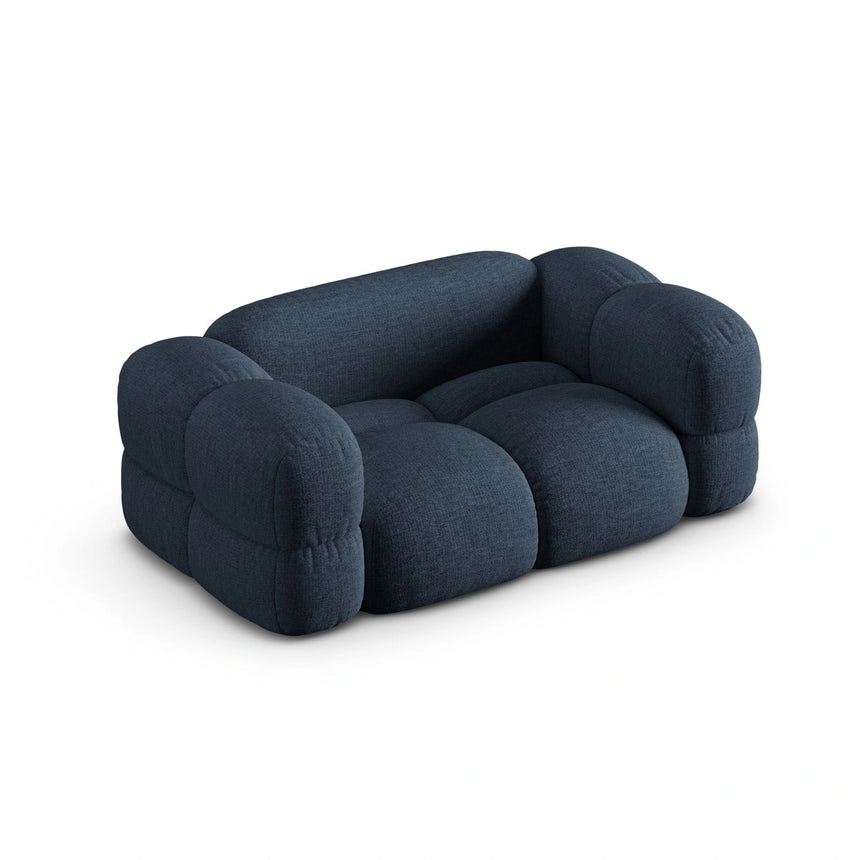 Loretto 2-Sitzer Sofa aus Strukturierter Stoff in Dunkelblau (Sorella 77), 180x100 cm von Cosmopolitan Design – Bild 5