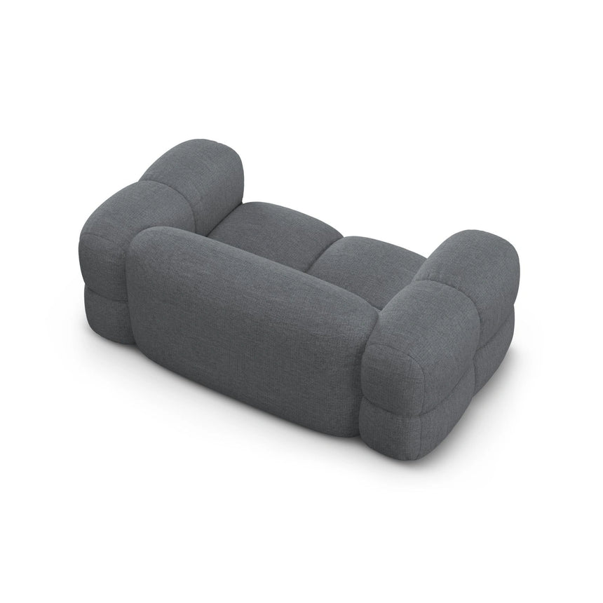Loretto 2-Sitzer Sofa aus Strukturierter Stoff in Grau (Sorella 89), 180x100 cm von Cosmopolitan Design – Bild 6