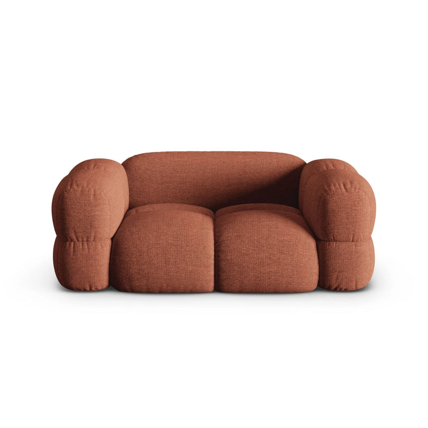 Loretto 2-Sitzer Sofa aus Strukturierter Stoff in Koralle (Sorella 58), 180x100 cm von Cosmopolitan Design – Bild 1