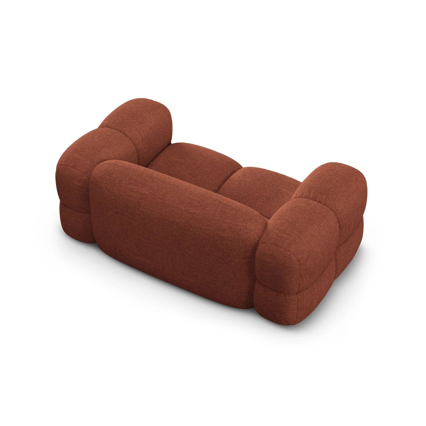 Loretto 2-Sitzer Sofa aus Strukturierter Stoff in Koralle (Sorella 58), 180x100 cm von Cosmopolitan Design – Bild 6