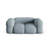 Loretto 2-Sitzer Sofa aus Strukturierter Stoff in Pastellblau (Sorella 70), 180x100 cm von Cosmopolitan Design – Bild 1