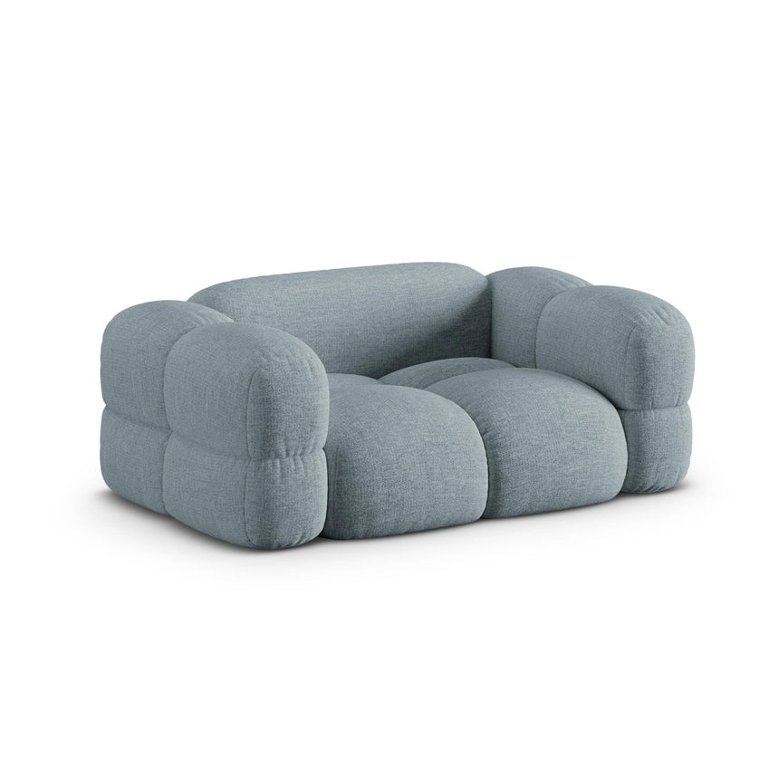 Loretto 2-Sitzer Sofa aus Strukturierter Stoff in Pastellblau (Sorella 70), 180x100 cm von Cosmopolitan Design – Bild 4