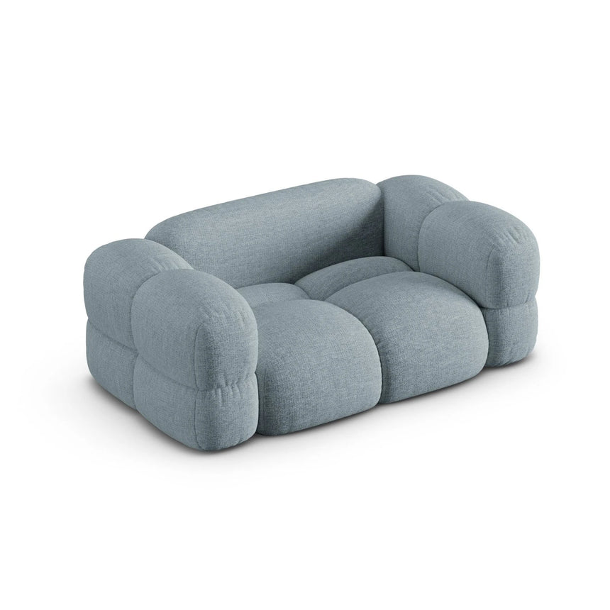 Loretto 2-Sitzer Sofa aus Strukturierter Stoff in Pastellblau (Sorella 70), 180x100 cm von Cosmopolitan Design – Bild 5