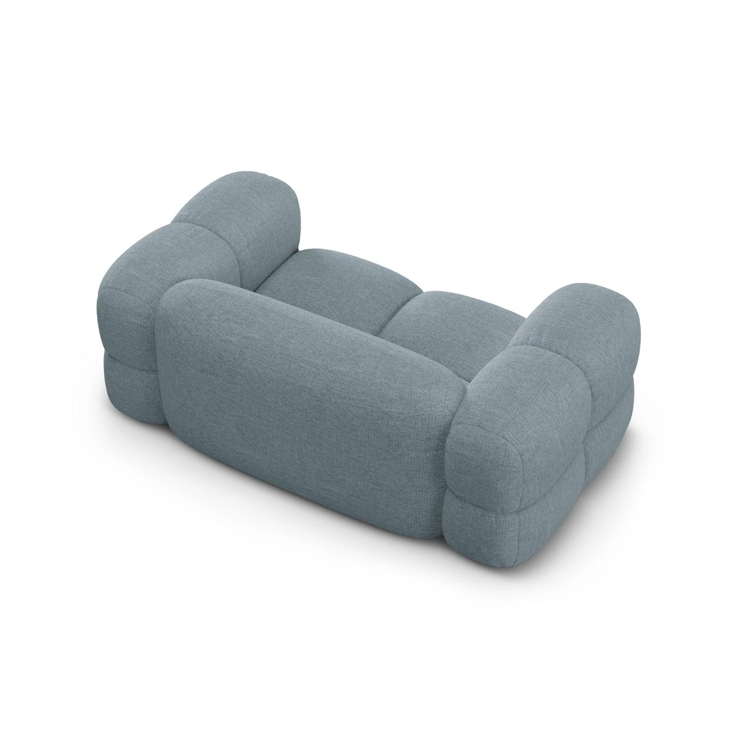 Loretto 2-Sitzer Sofa aus Strukturierter Stoff in Pastellblau (Sorella 70), 180x100 cm von Cosmopolitan Design – Bild 6