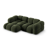 Loretto 3-Sitzer Ecksofa, Linke Seite, aus Samt in Grün (Vogue 11), 250x147x68 cm von Cosmopolitan Design – Bild 4