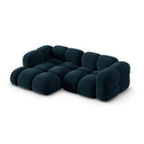Loretto 3-Sitzer Ecksofa, Linke Seite, aus Samt in Tiefes Petrol (Vogue 13), 250x147x68 cm von Cosmopolitan Design – Bild 4