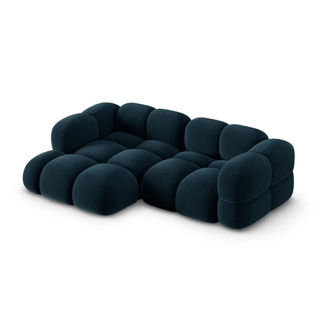 Loretto 3-Sitzer Ecksofa, Linke Seite, aus Samt in Tiefes Petrol (Vogue 13), 250x147x68 cm von Cosmopolitan Design – Bild 4