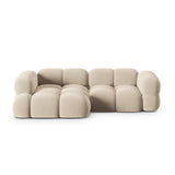 Loretto 3-Sitzer Ecksofa, Linke Seite, aus Samt oder Strukturstoff, 250x147x68 cm von Cosmopolitan Design – Bild 1