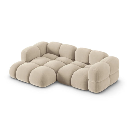 Loretto 3-Sitzer Ecksofa, Linke Seite, aus Samt oder Strukturstoff, 250x147x68 cm von Cosmopolitan Design – Bild 4