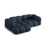 Loretto 3-Sitzer Ecksofa, Linke Seite, aus Strukturierter Stoff in Dunkelblau (Sorella 77), 250x147x68 cm von Cosmopolitan Design – Bild 5
