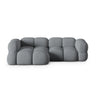Loretto 3-Sitzer Ecksofa, Linke Seite, aus Strukturierter Stoff in Grau (Sorella 89), 250x147x68 cm von Cosmopolitan Design – Bild 1