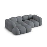 Loretto 3-Sitzer Ecksofa, Linke Seite, aus Strukturierter Stoff in Grau (Sorella 89), 250x147x68 cm von Cosmopolitan Design – Bild 5