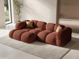 Loretto 3-Sitzer Ecksofa, Linke Seite, aus Strukturierter Stoff in Koralle (Sorella 58), 250x147x68 cm von Cosmopolitan Design – Bild 2