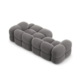 Loretto 3-Sitzer Ecksofa, Rechte Seite, aus Samt in Grau (Vogue 15), 250x147x68 cm von Cosmopolitan Design – Bild 6