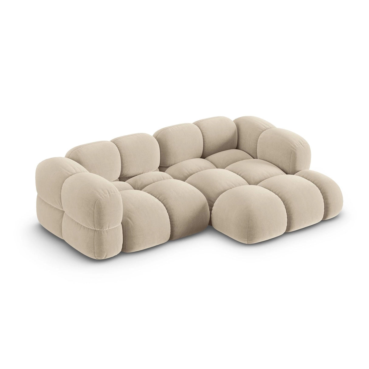 Loretto 3-Sitzer Ecksofa, Rechte Seite, aus Samt oder Strukturstoff, 250x147x68 cm von Cosmopolitan Design – Bild 4