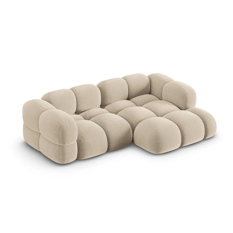 Loretto 3-Sitzer Ecksofa, Rechte Seite, aus Samt oder Strukturstoff, 250x147x68 cm von Cosmopolitan Design – Bild 4