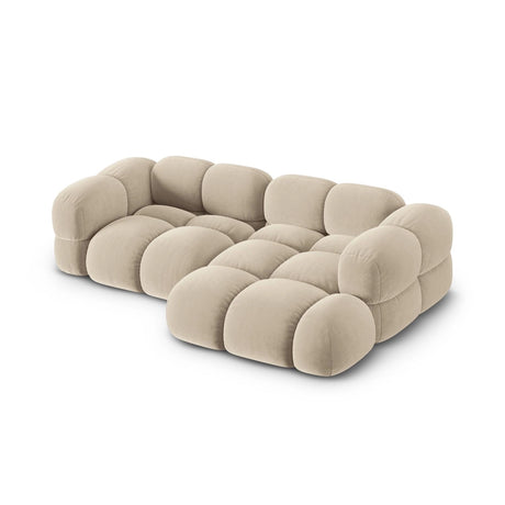Loretto 3-Sitzer Ecksofa, Rechte Seite, aus Samt oder Strukturstoff, 250x147x68 cm von Cosmopolitan Design – Bild 5
