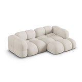 Loretto 3-Sitzer Ecksofa, Rechte Seite, aus Strukturierter Stoff in Beige (Sorella 03), 250x147x68 cm von Cosmopolitan Design – Bild 4