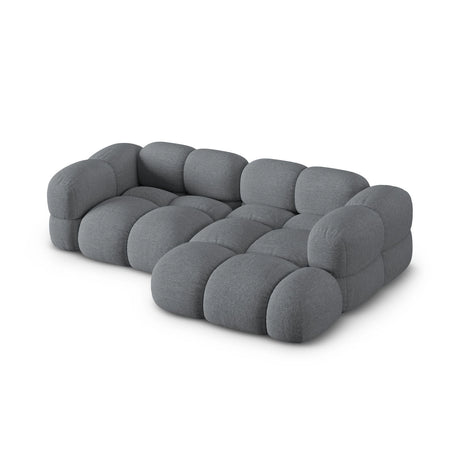 Loretto 3-Sitzer Ecksofa, Rechte Seite, aus Strukturierter Stoff in Grau (Sorella 89), 250x147x68 cm von Cosmopolitan Design – Bild 5