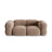 Loretto 3-Sitzer Sofa aus Samt in Dunkelbeige (Vogue 3), 210x100x68 cm von Cosmopolitan Design – Bild 1