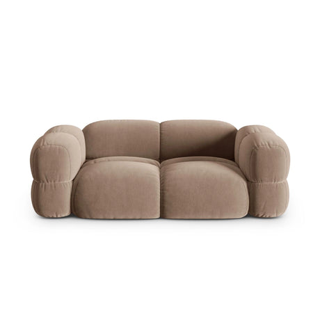 Loretto 3-Sitzer Sofa aus Samt in Dunkelbeige (Vogue 3), 210x100x68 cm von Cosmopolitan Design – Bild 1