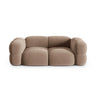 Loretto 3-Sitzer Sofa aus Samt in Dunkelbeige (Vogue 3), 210x100x68 cm von Cosmopolitan Design – Bild 1