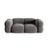 Loretto 3-Sitzer Sofa aus Samt in Grau (Vogue 15), 210x100x68 cm von Cosmopolitan Design – Bild 1