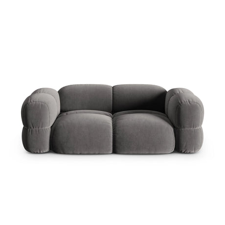 Loretto 3-Sitzer Sofa aus Samt in Grau (Vogue 15), 210x100x68 cm von Cosmopolitan Design – Bild 1