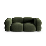 Loretto 3-Sitzer Sofa aus Samt in Grün (Vogue 11), 210x100x68 cm von Cosmopolitan Design – Bild 1