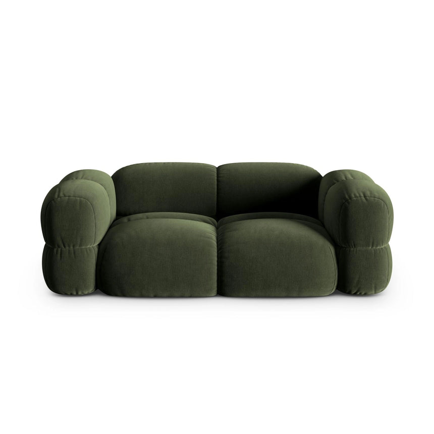 Loretto 3-Sitzer Sofa aus Samt in Grün (Vogue 11), 210x100x68 cm von Cosmopolitan Design – Bild 1
